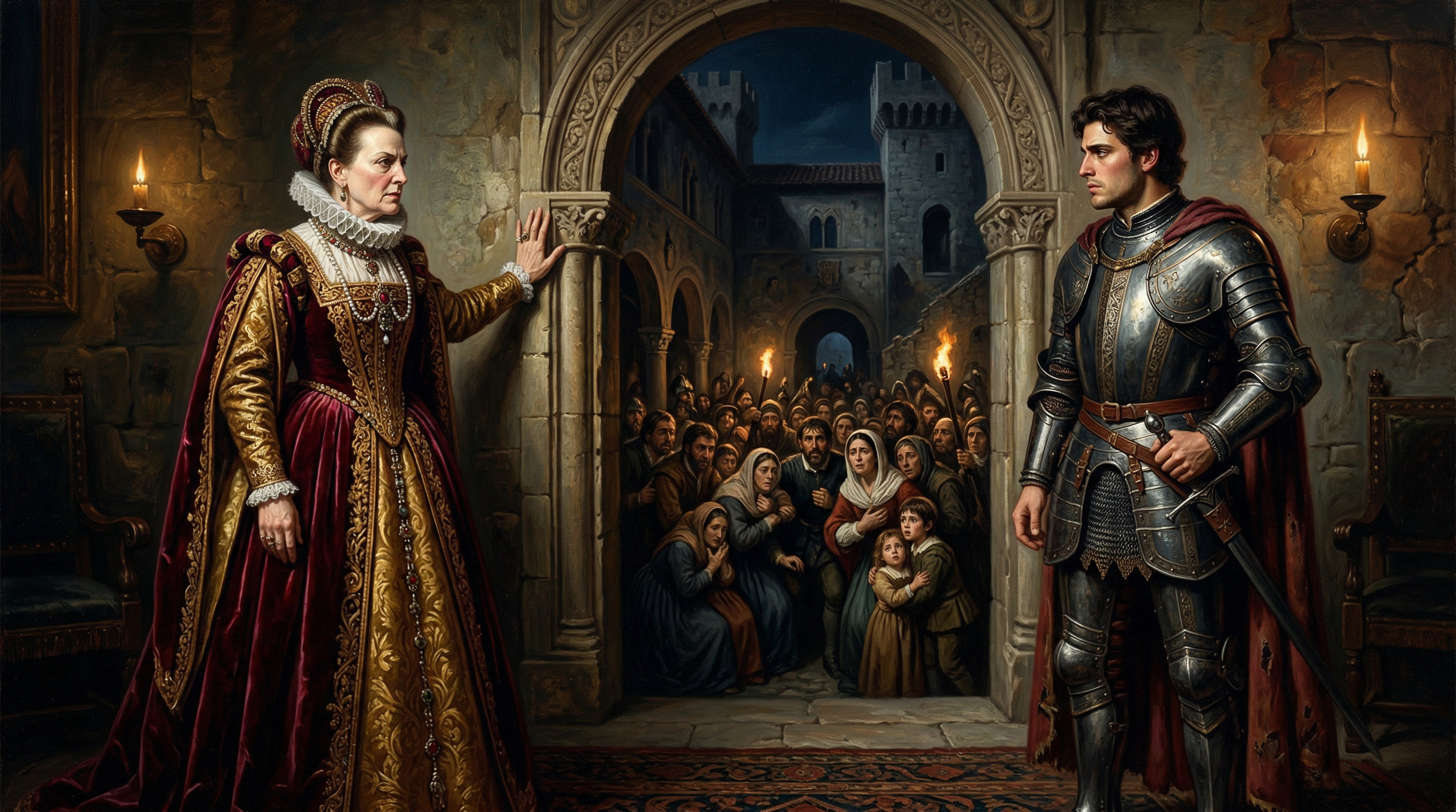 적장 아들과 대면하는 이사벨라